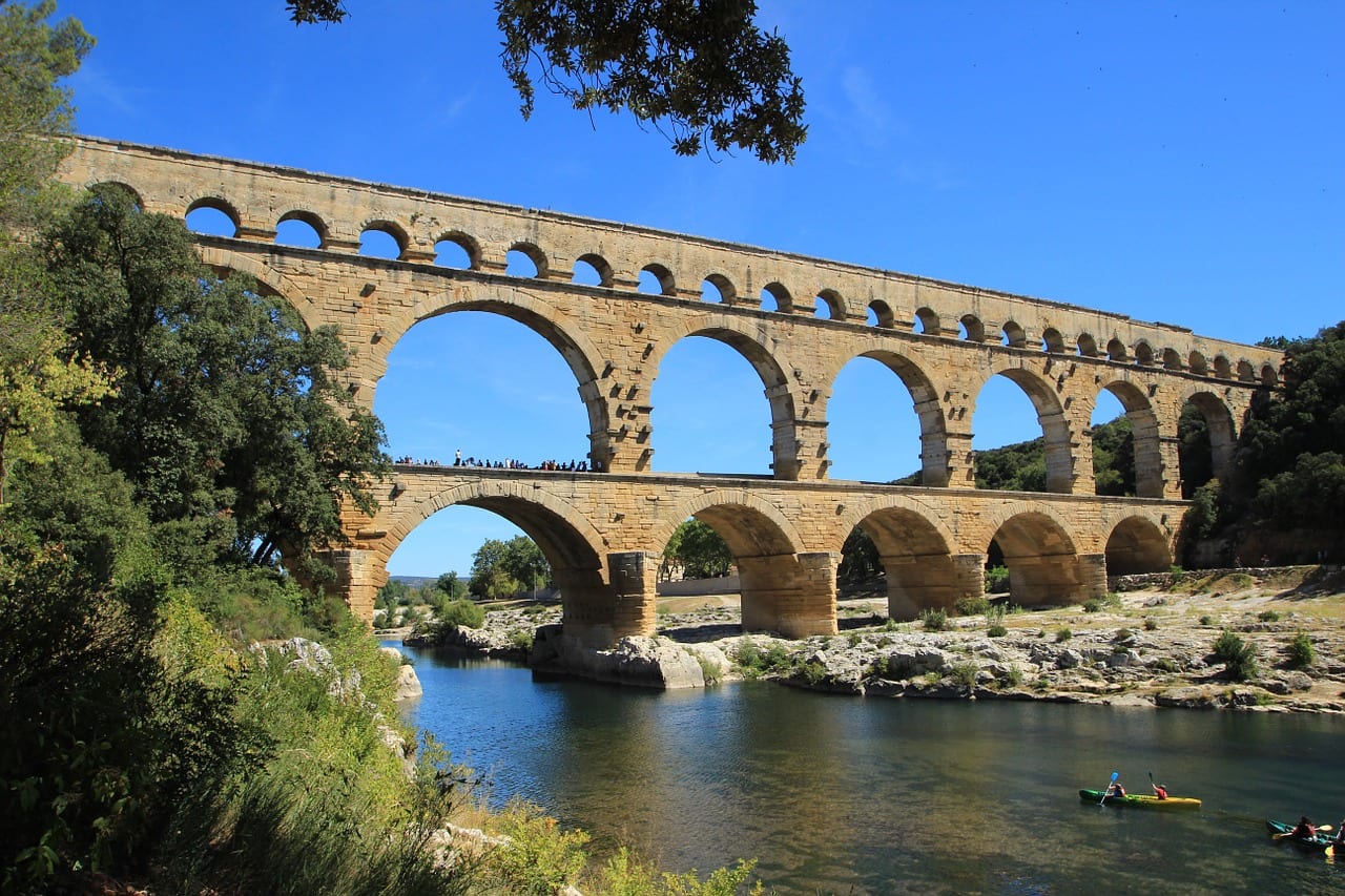 The Roman Aqueduct and plumbing system brought running water into the homes of private citizens